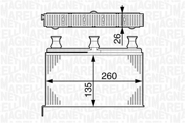 MAGNETI MARELLI Lämmityslaitteen kenno 350218281000